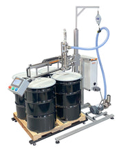 Load image into Gallery viewer, Drum tote pail filling machine 4 drums on a pallet with white background
