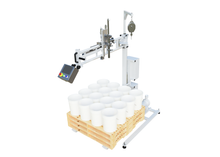 Load image into Gallery viewer, DC-100 Drum Tote Pail Filling machine with 16 pails on a beam scale
