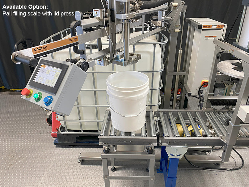 Pail Filling Rack Drum, Tote, & Pail Filling Machine - Swing Arm Palletized Filler – Paquip