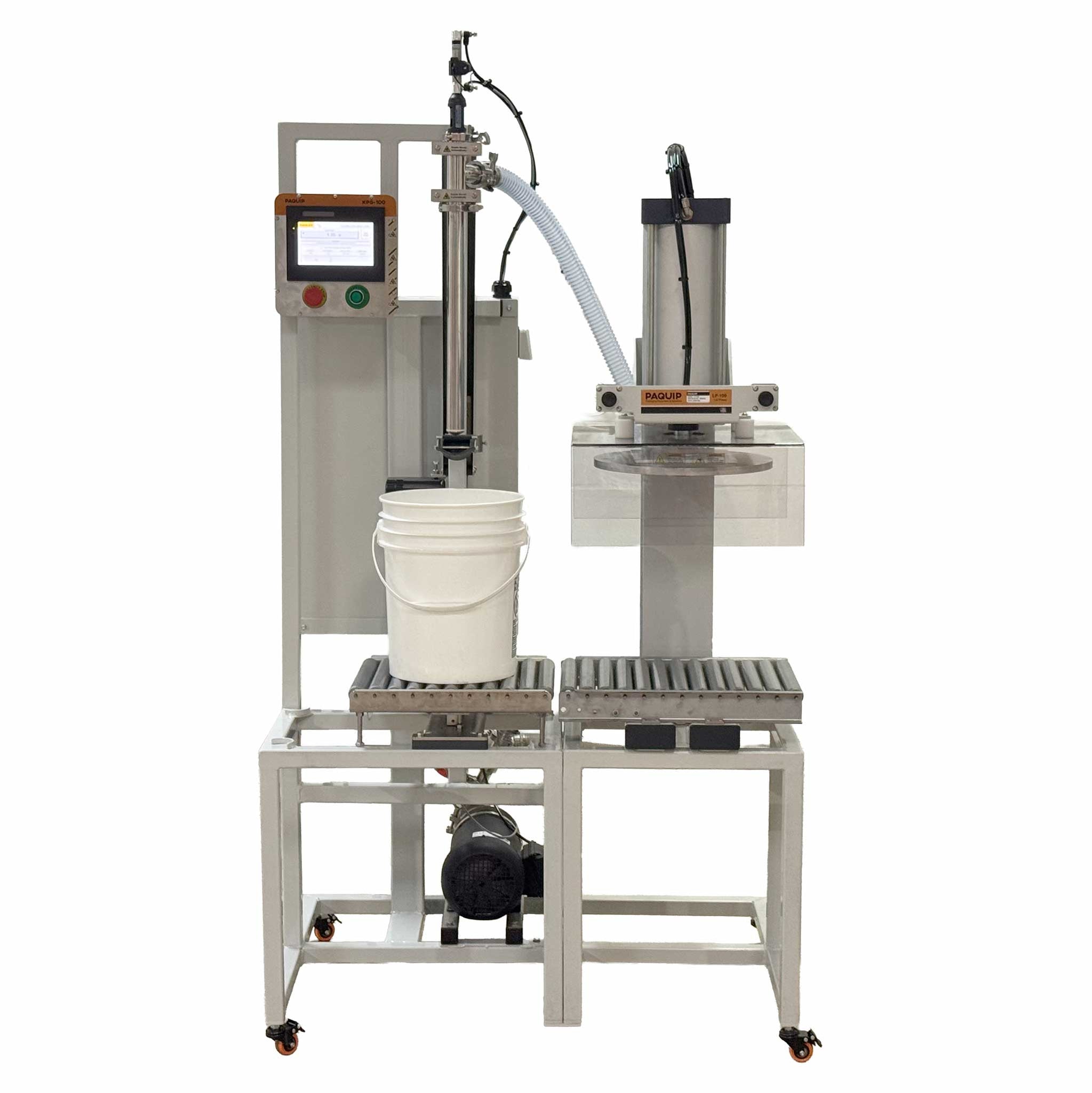 Pail Filling Rack Pail Filling Machine - Order Online, Single Nozzle Conveyor – Paquip